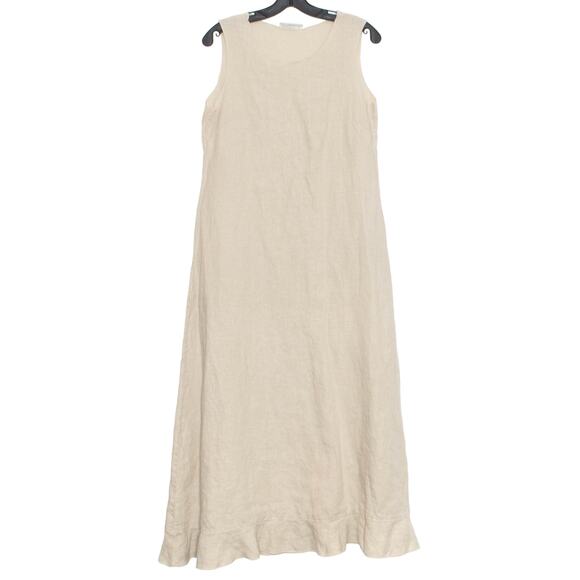 Bryn Walker Dress Linen Minimalist Cottage Coastal Grandma Quiet Luxury Small - Picture 1 of 5
